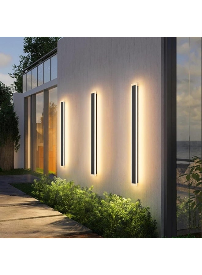 AFN Modern Outdoor LED Wall Light 100CM | Vertical Aluminium Wall Lamp | Warm White Waterproof IP65 Decorative Wall Lighting for Porch, Garden, Balcony & Exterior - Image 3